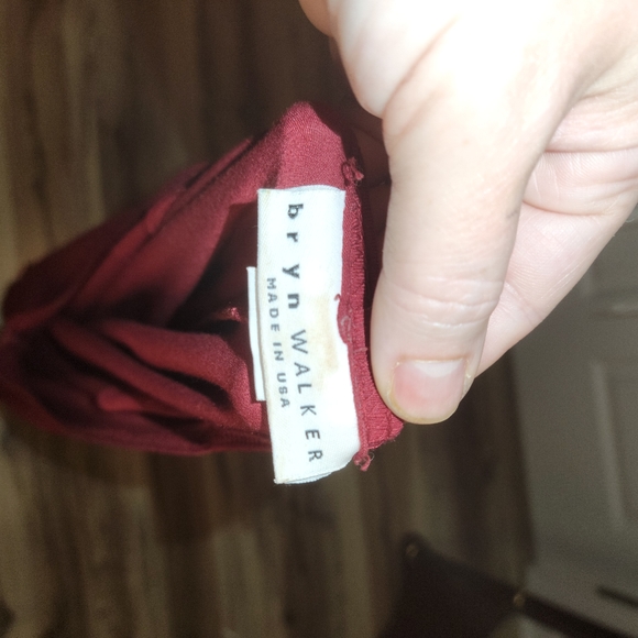 Bryn Walker Burgundy Oversized Tunic Bamboo Organic Cotton Top - Picture 11 of 13